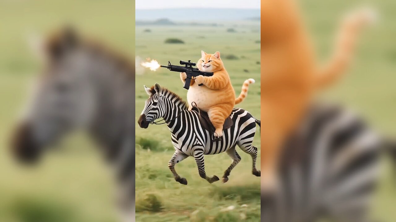 Cat & Lion fight