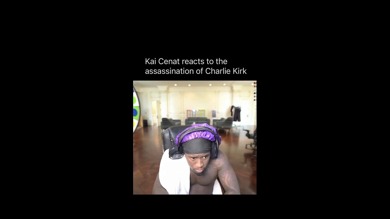 Kai Cenat’s live reaction earlier today #charliekirk #utah