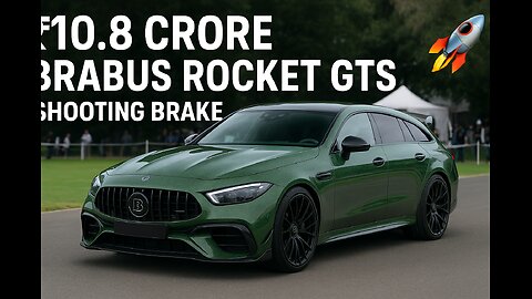 ₹10 Crore Brabus Rocket GTS Shooting Brake 🚀 Green Carbon Mercedes SL Beast