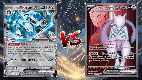 Pokemon TCG Live Steven's Metagross EX Carbink VS Team Rocket's Mewtwo EX!!
