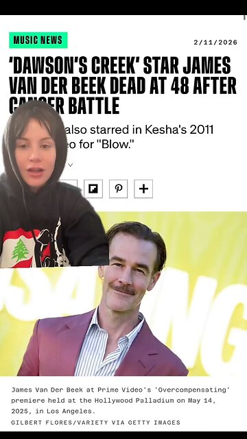 RIP James Van Der Beek