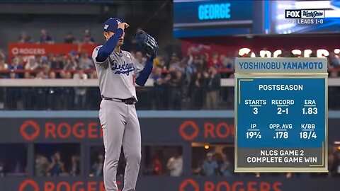 FULL INNING: Yoshinobu Yamamoto gets out of the first-inning jam vs. the Blue Jays