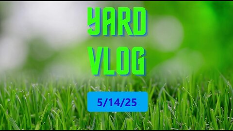 Yard Vlog 5/14/25