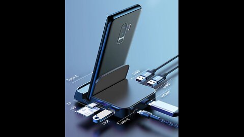 7-in-1 USB_Type-C To HDMI HUB Docking Station & Power Adapter