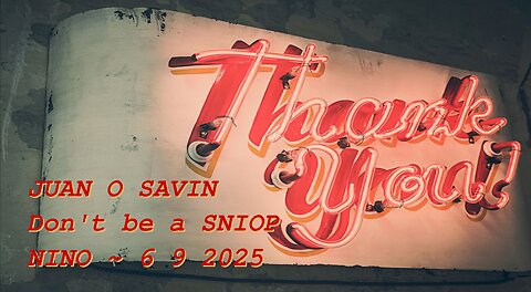 JUAN O SAVIN- Don't be a SNIOP with Mark Anthony PRAY- NINO 6 9 2025