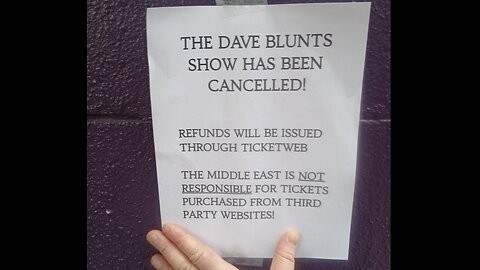 dave blunts canceled actually