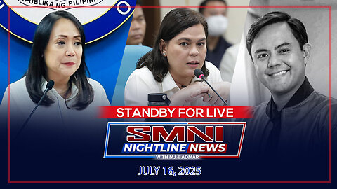 LIVE: SMNI Nightline News with MJ Mondejar & Admar Vilando | July 16 2025 - Miyerkules