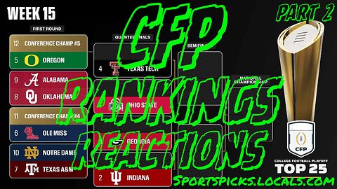 College Football Playoff Reactions: Part 2 - 12/3/25