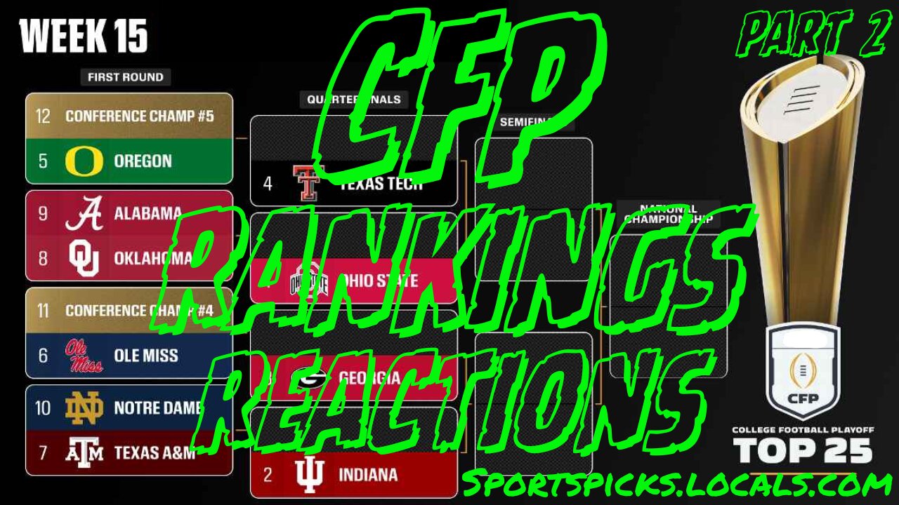 College Football Playoff Reactions: Part 2 - 12/3/25