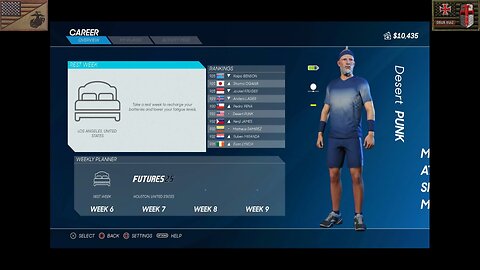 Sports Racket 2026 [W6]: Player Rest Week