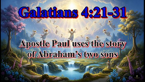 Galatians 4:21-31, Paul challenges those who want to be under the Law,
