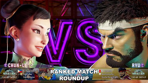 Kuya Kalbo SF6 Ranked Match Roundup. Chun Li Master Rank [Hori Fight Stick]