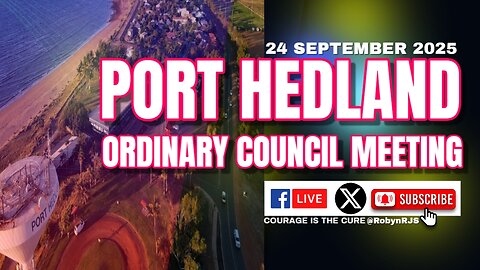 LIVE: Port Hedland's Historic Commissioners' Council Meeting