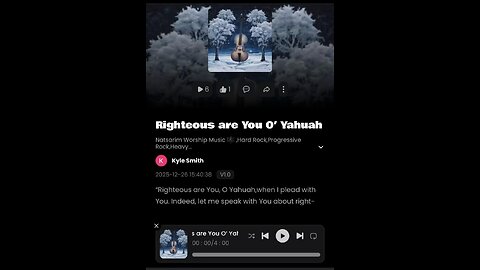 Righteous are You O’Yahuah