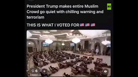 President Trump Makes The Entire Muslim Crowd Go Quiet With A Chilling Warning