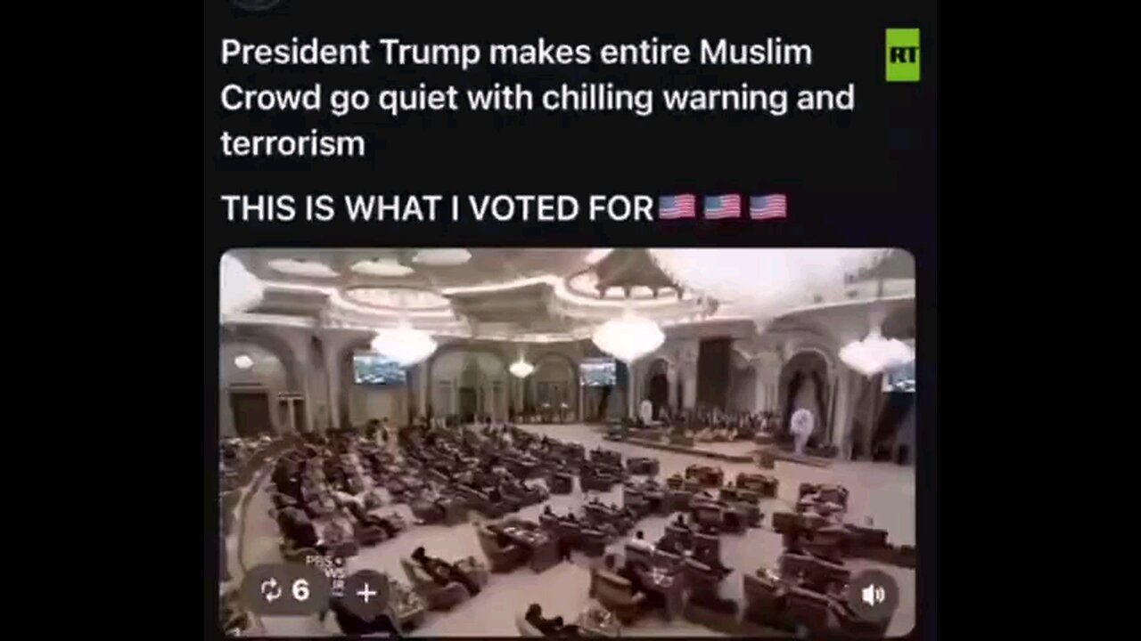 President Trump Makes The Entire Muslim Crowd Go Quiet With A Chilling Warning