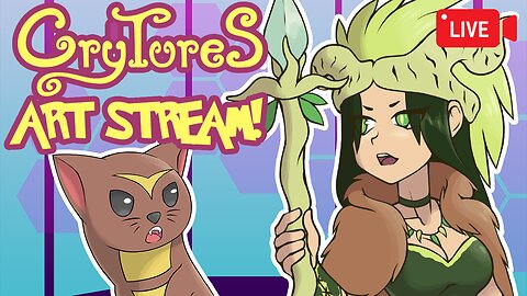 Vtuber Draws Fake Pokemon | Crytures TTRPG
