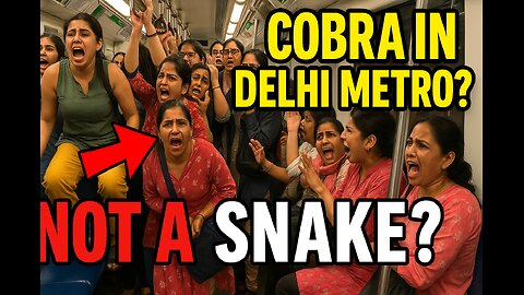 Cobra in Delhi Metro Sparks MASSIVE Panic! but reality is different