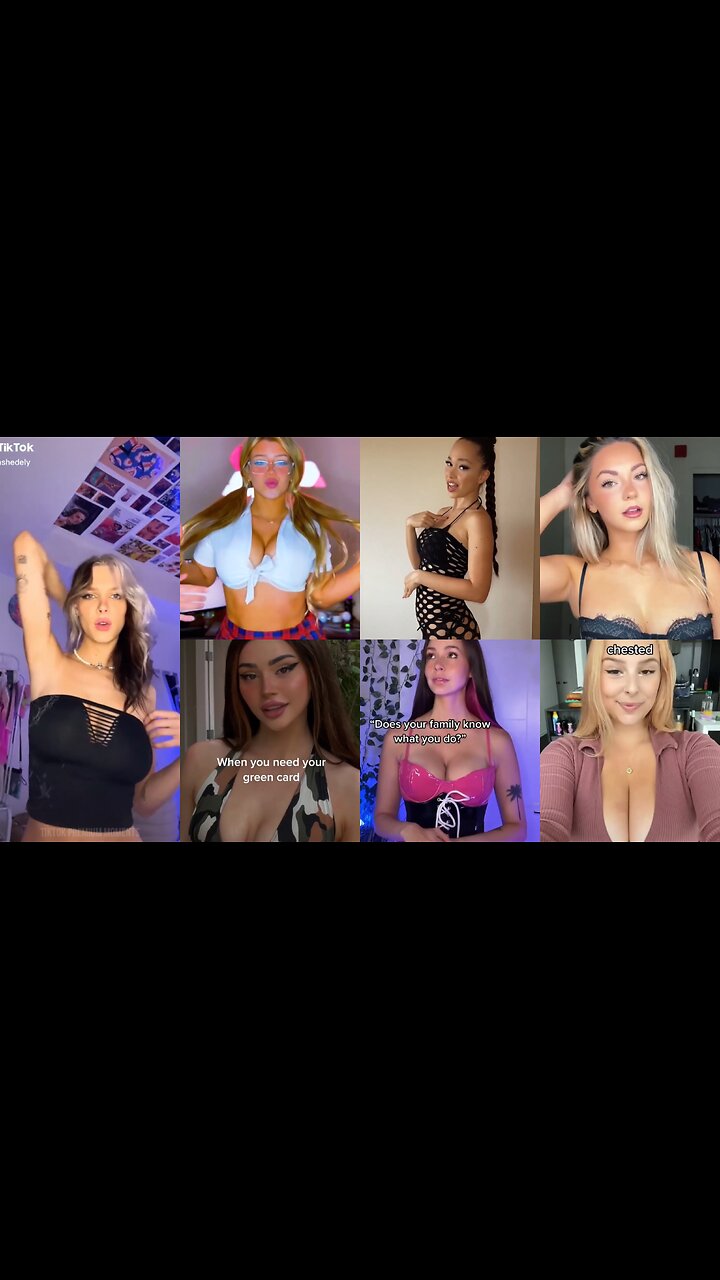 Beautiful Cute Tiktok girls compilation, No Bra Challenge compilation