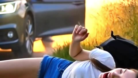 Women on the road disaster 😱 #shorts #horror #scary