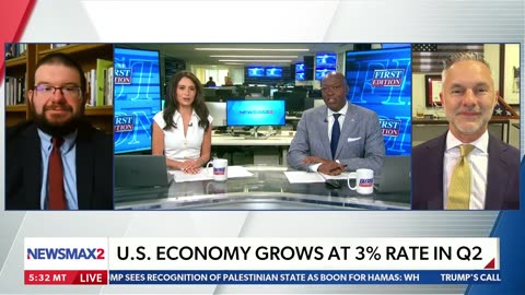 [2025-08-06] U.S. Economy Grows At 3% Rate In Q2 | Thomas Savidge - NEWSMAX