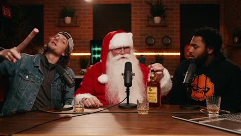 SANTA POCASTING WHOS BEEN GOOD