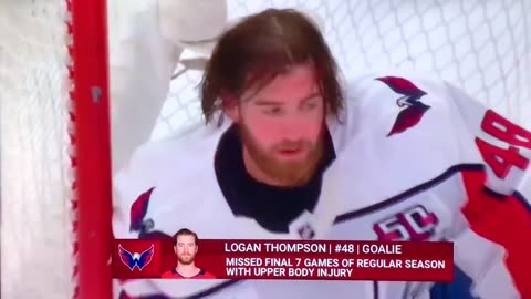 Hans C #14 Matt Suzuki hits Caps goalie in the head w/Stick 👀