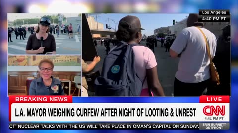 Democrat Mayor Discusses Potential Curfew On LA After 5 Days Of Riots
