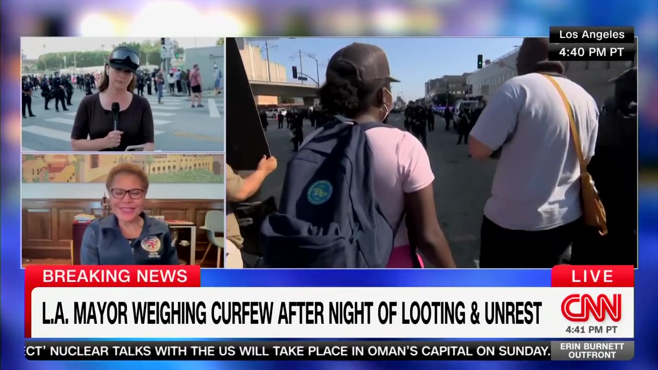 Democrat Mayor Discusses Potential Curfew On LA After 5 Days Of Riots