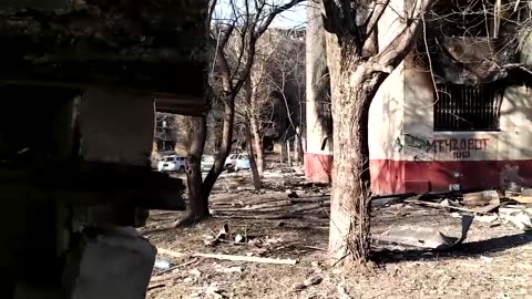 Footage of one of the clashes in Mariupol with the participation of Chechen special forces