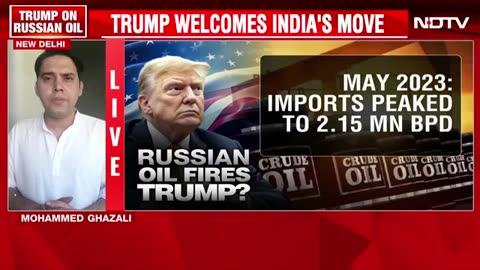 Trump News | "Good Step": Donald Trump On Reports Of India Halting Russian Oil Imports