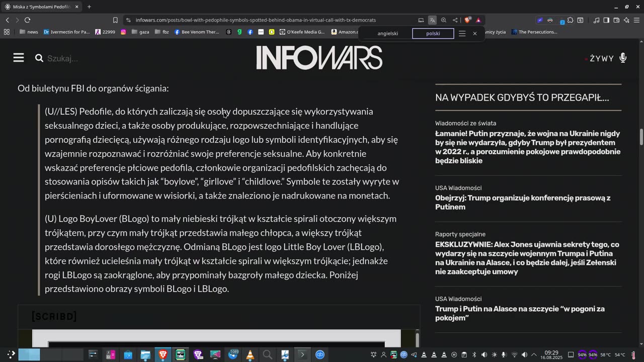 Obama i jego pedofilska miska ze znakami