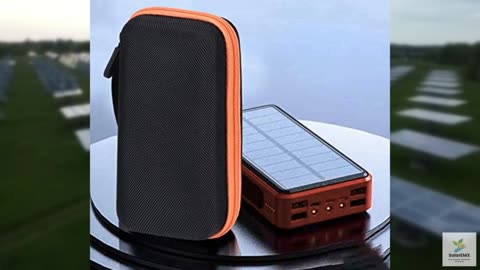 Aenllosi Hard Carrying Case Compatible with Solar Power Bank Qi Charger 10,000mA