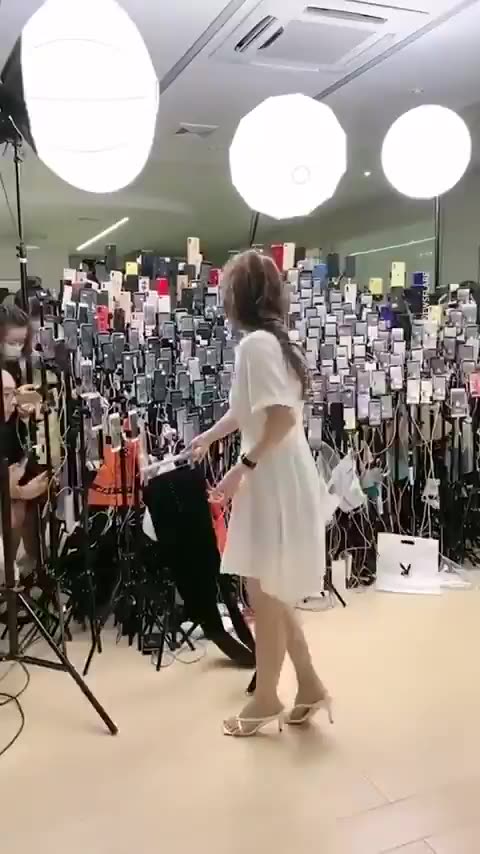 A Chinese streamer selling online goods