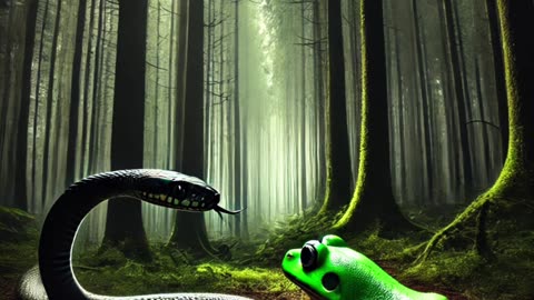 Sad Frog vs Snake who will win?