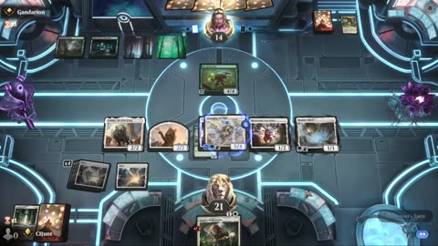 Magic: The Gathering Arena random ranked match.