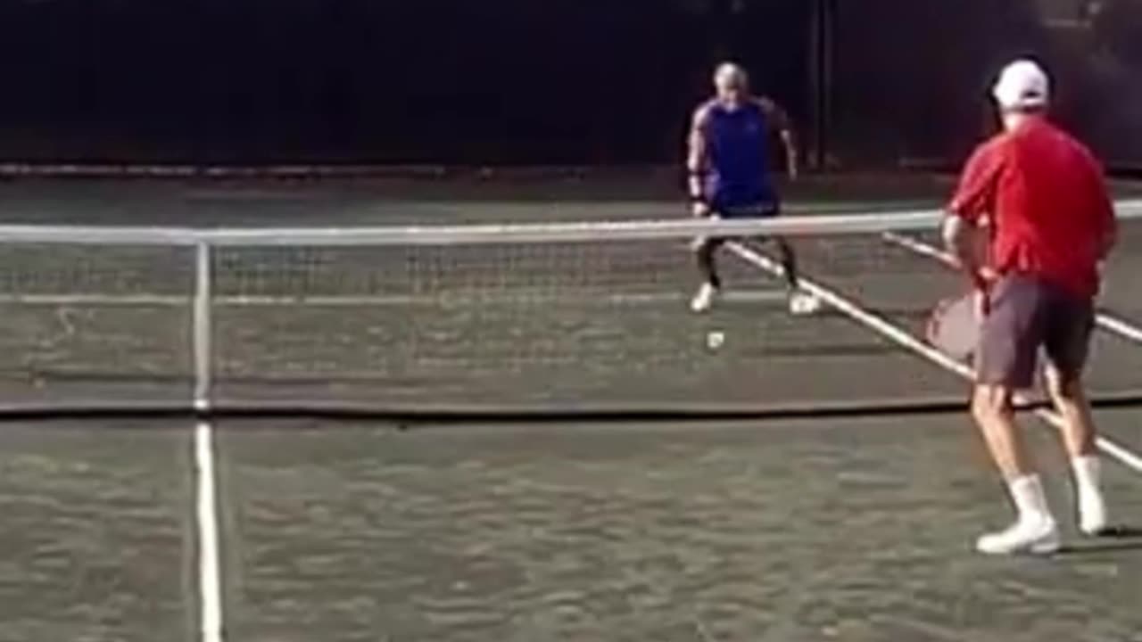 SHADES OF MCENROE AT THE NET!