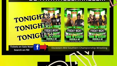 TONIGHT! TONIGHT! TONIGHT!! LIVE AT MCW!!!