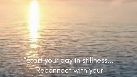 Start your morning with the healing beauty of a calm ocean sunrise.
