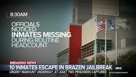 Urgent search underway after 10 inmates escape in brazen New Orleans jailbreak