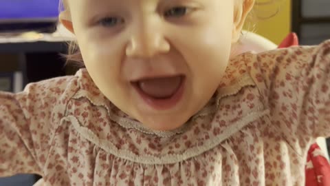 Baby Kayla Practicing “Hi Mommy” 🥹👶🗣️