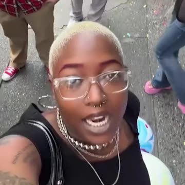 A Black woman demands reparations from anyone who isn't Black