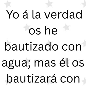 «Juan anuncia al que bautiza con el Espíritu Santo»Marcos 1:8 #shorts #youtubeshorts #reels #ytshort