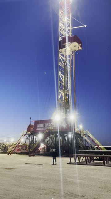 Drilling ahead on a beautiful night on the Bivins #oilandgas