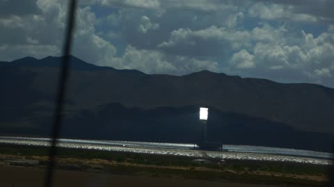 Trying to get a close up on solar towers