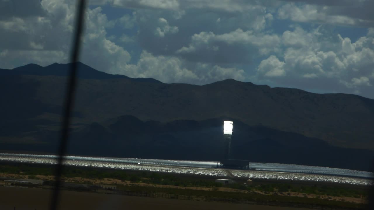 Trying to get a close up on solar towers