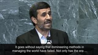 President of Iran has accused the US government of orchestrating the 9/11 attacks to prop up Israel.