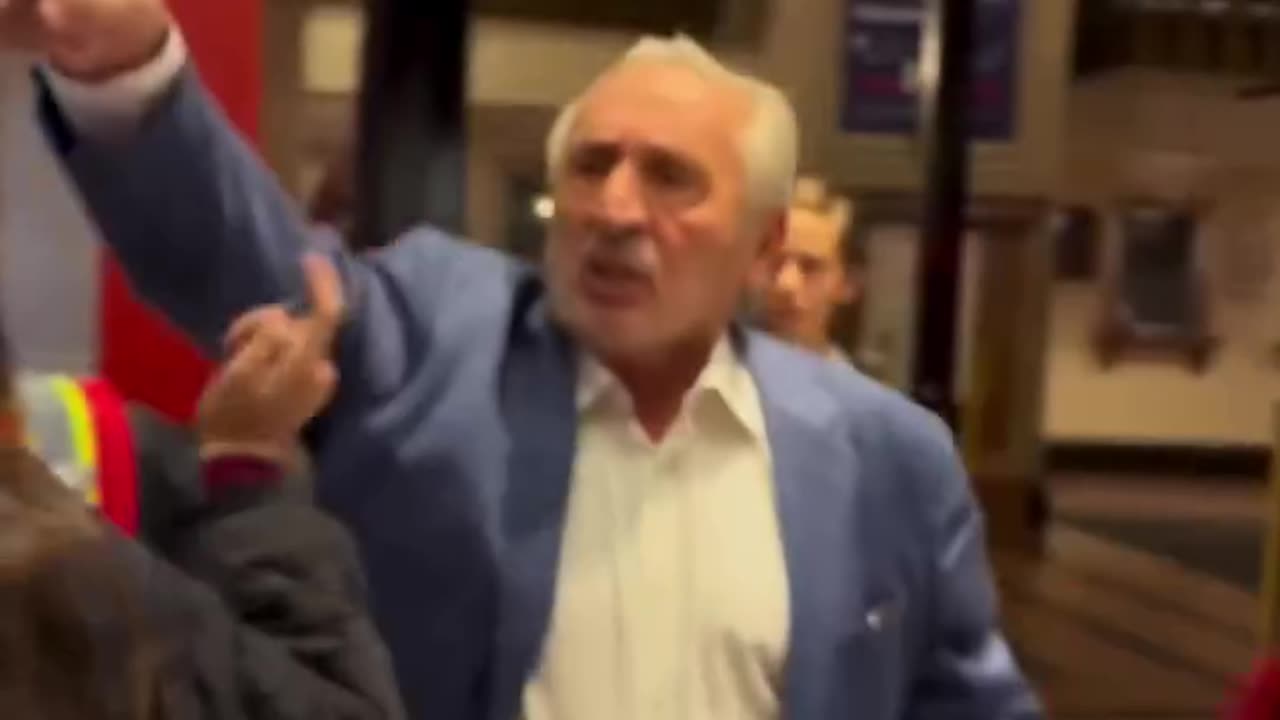 At the Philharmonic, peaceful demonstrators were met with a wave of hostility