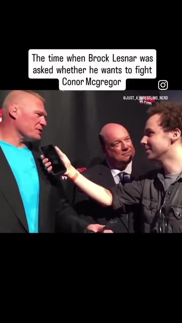 Would you face Conor McGregor in a WWE ring?