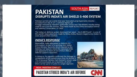Fact Check: CNN Did NOT Air Graphic Claiming 'Pakistan Strikes India's Air Defense'
